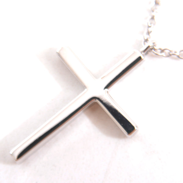 Tiffany & Co Metro Cross Medium Diamond Necklace 750WG in Great Condition