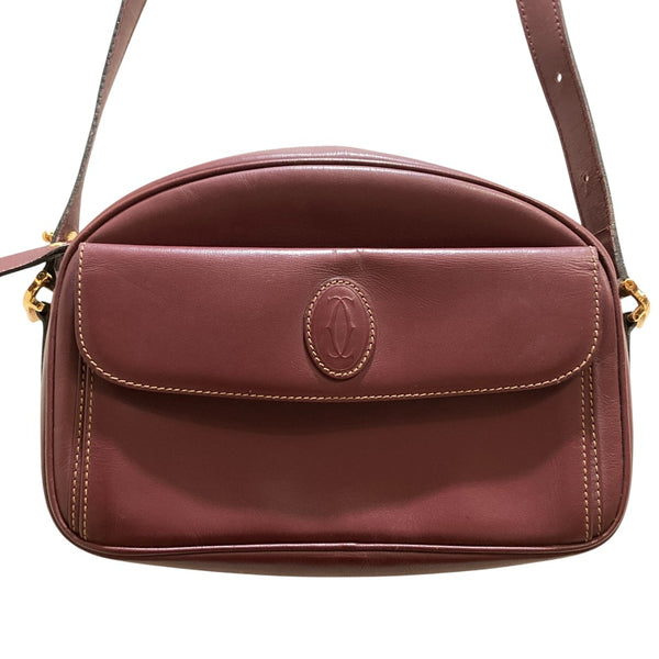 Cartier Must Line Leather Shoulder Bag – LuxUness
