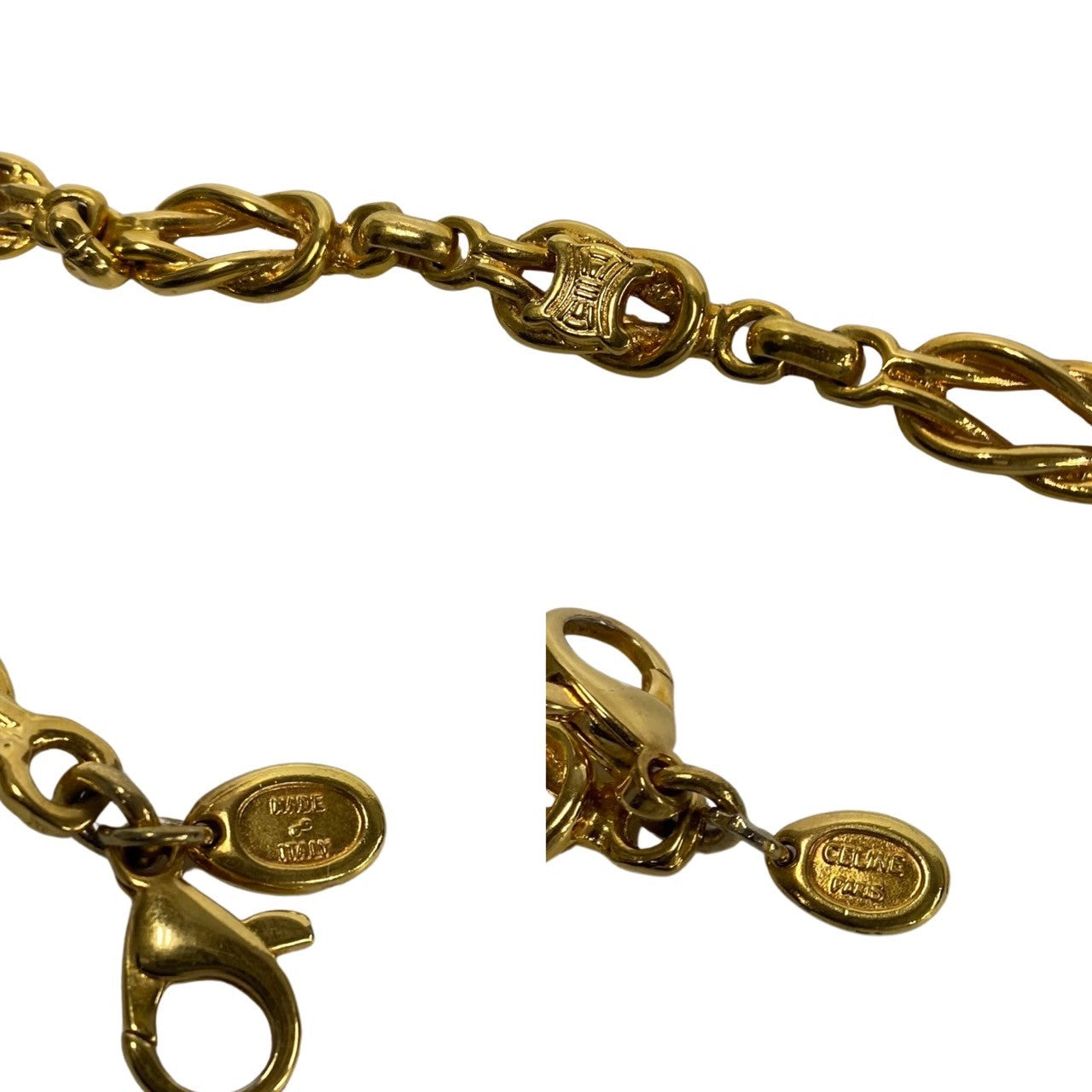 Celine Triomphe Chain Bracelet Metal Bracelet in Very Good Condition