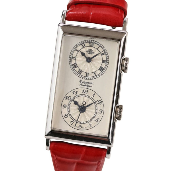 Rosemont Nostalgia Dual Time Stainless Steel Quartz Watch