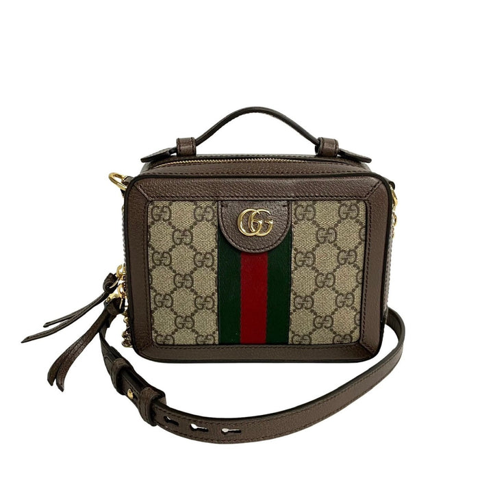 Gucci GG Supreme Ophidia Mini Crossbody Bag Canvas Crossbody Bag 602576 in Excellent Condition