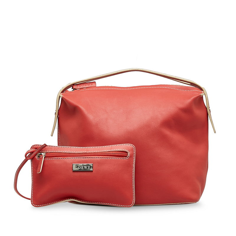 Loewe Leather Handbag Red