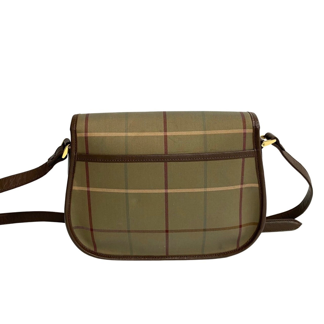 Burberry Check Canvas Crossbody Bag Canvas Crossbody Bag