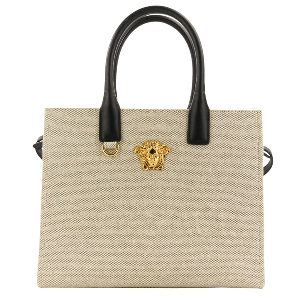 Versace La Medusa Canvas 2way Handbag Tote
