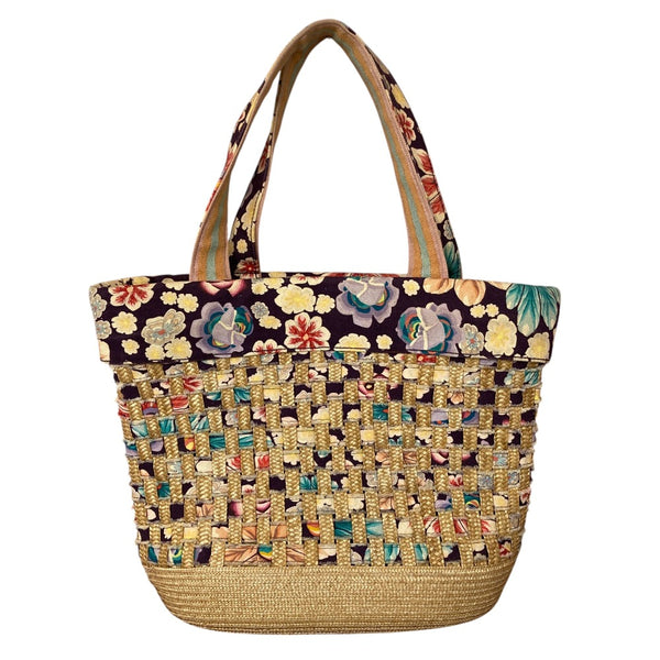 Missoni Flower Print Basket Tote Bag