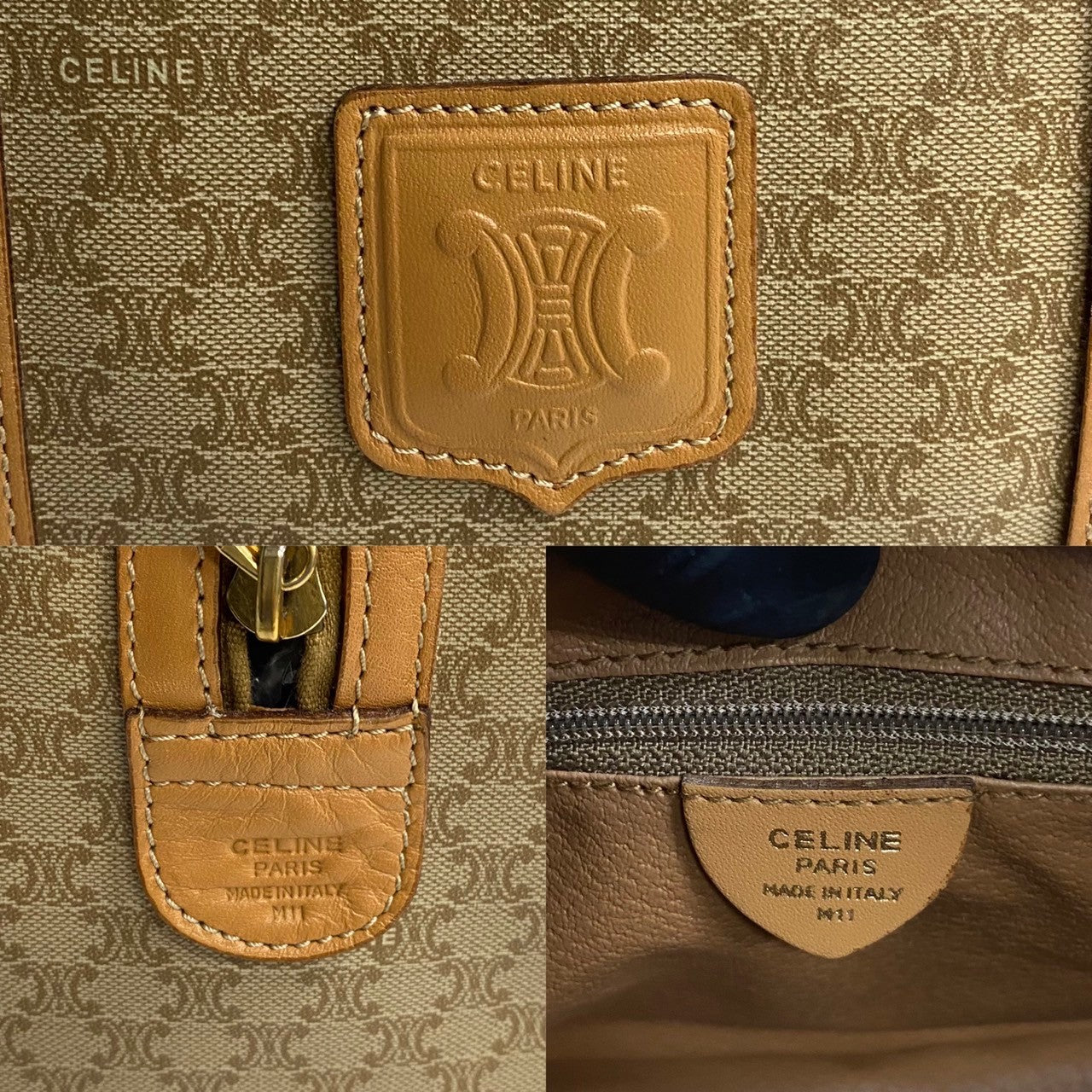 Celine Triomphe Boston Bag  Leather Handbag in Great Condition