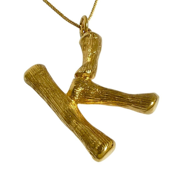 Celine Alphabet Pendant Necklace