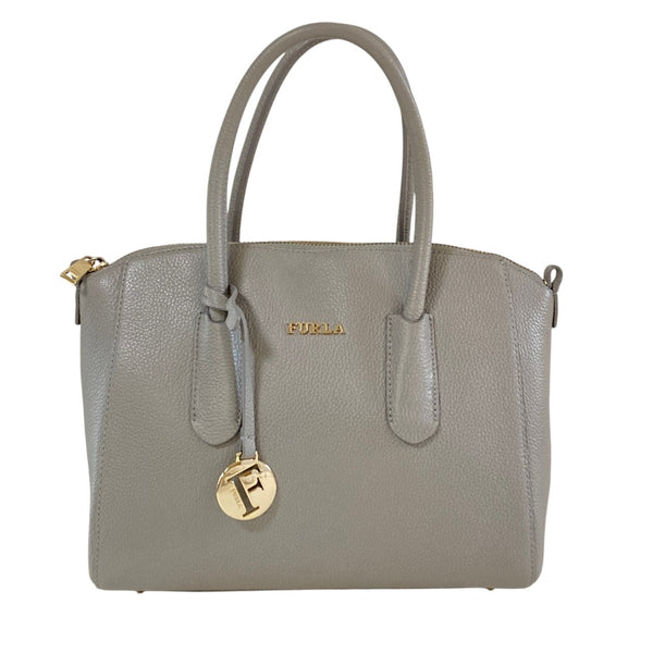 Furla Leather 2way Shoulder Tote Bag