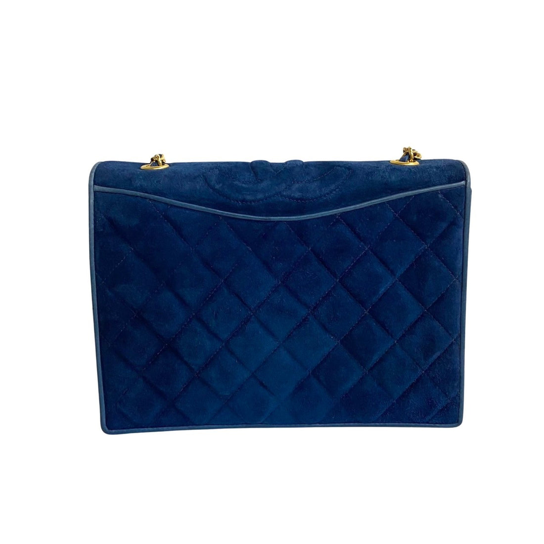 Chanel Quilted Suede Full Flap Crossbody Bag Suede Crossbody Bag