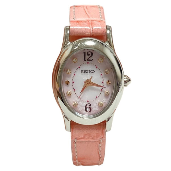 Seiko SAKURA Blooming Stainless Steel Solar