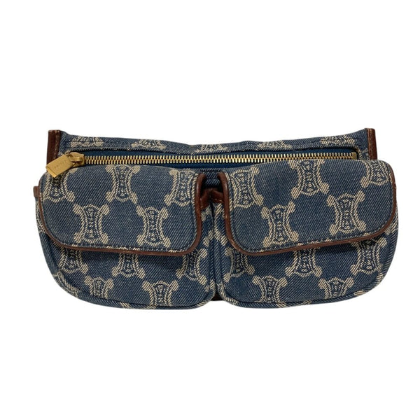 Celine Macadam Denim Waist Bag