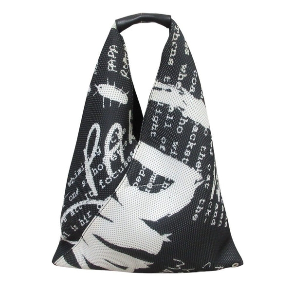 MM6 Maison Margiela Graphic Print Mesh Tote Bag