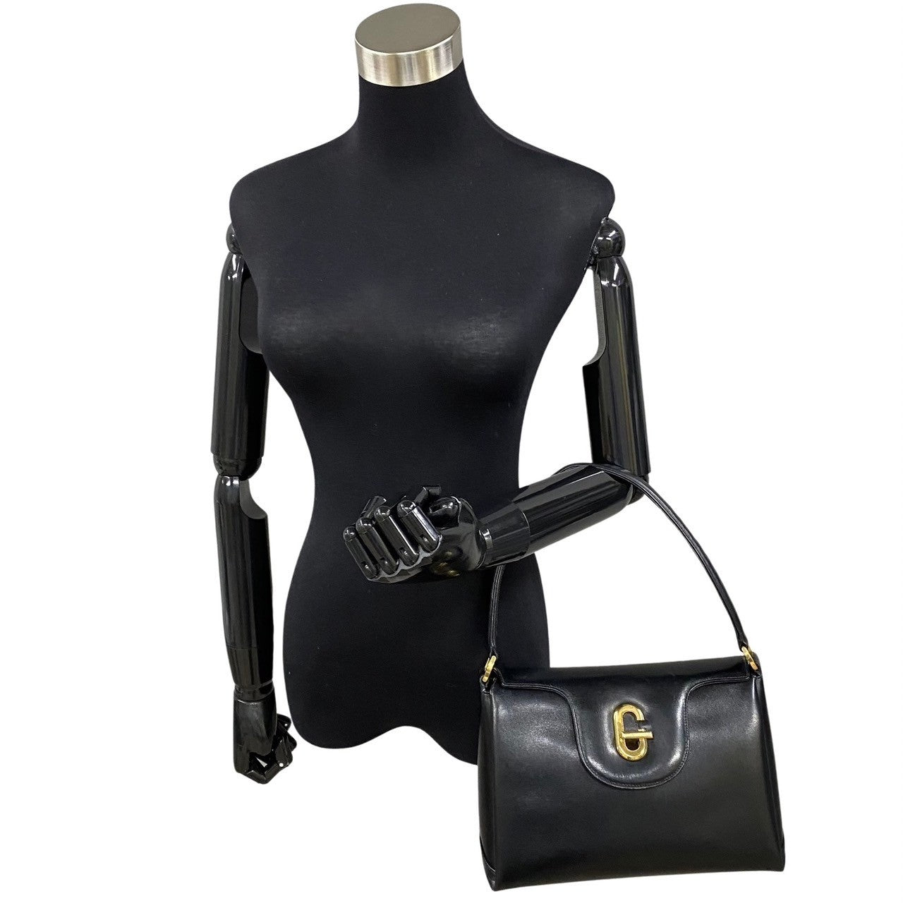 Leather G Turnlock Handbag