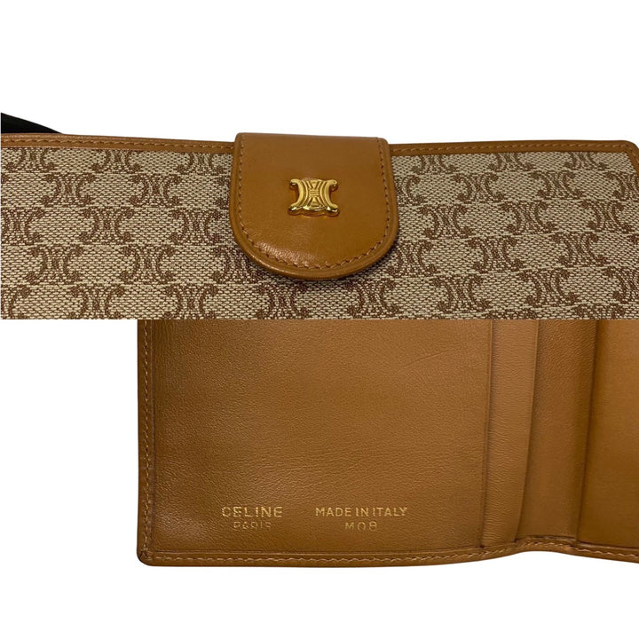 Celine Macadam Long Wallet  Leather Long Wallet