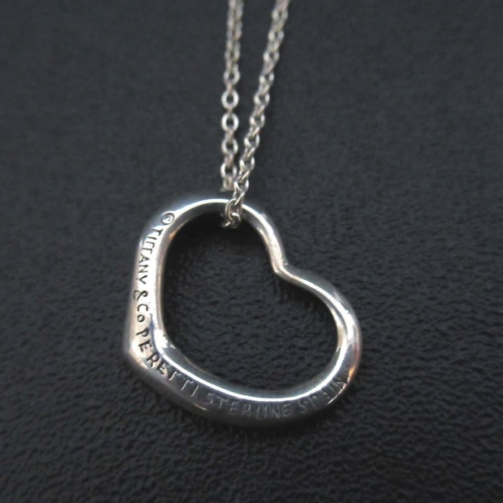 Tiffany&Co. Open Heart Sterling Silver Necklace