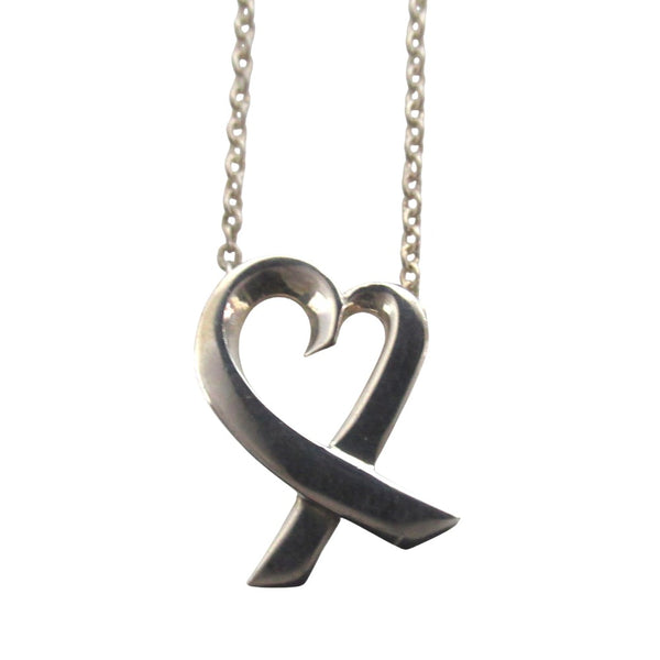 Tiffany&Co Paloma Picasso Loving Heart Silver Necklace