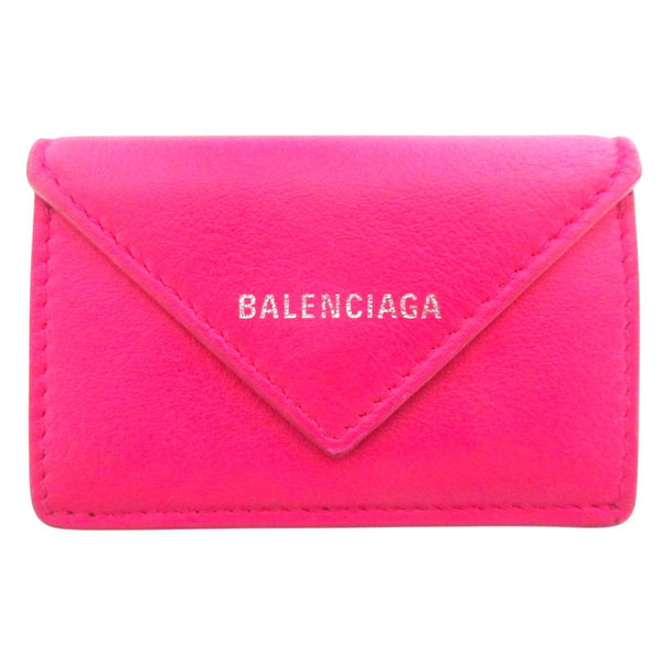 Balenciaga Papier Leather Trifold Wallet