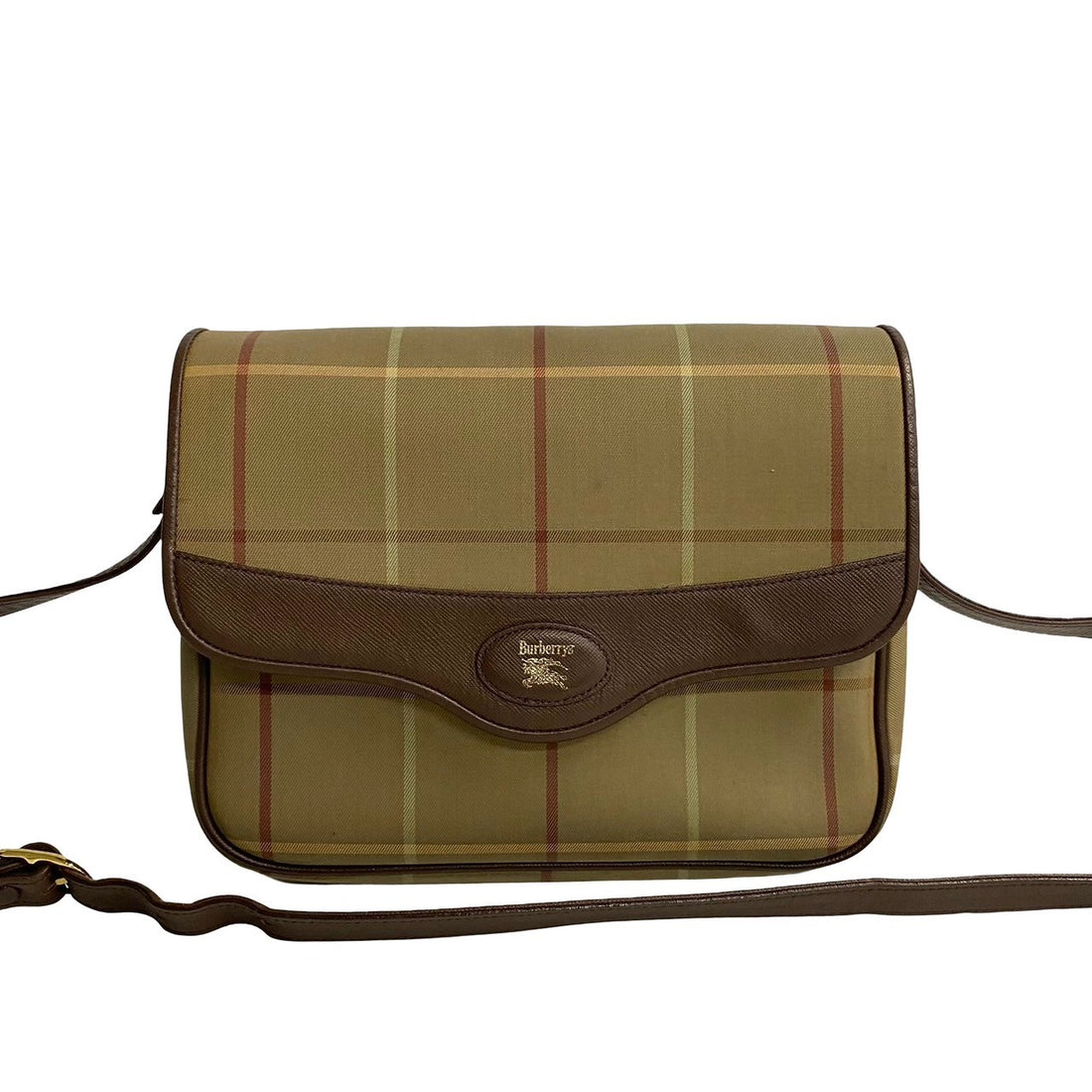 Burberry Check Canvas Crossbody Bag Canvas Crossbody Bag in Very Good Condition