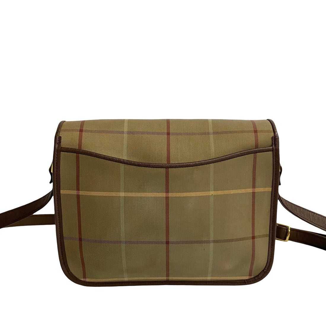 Burberry Check Canvas Crossbody Bag Canvas Crossbody Bag in Very Good Condition