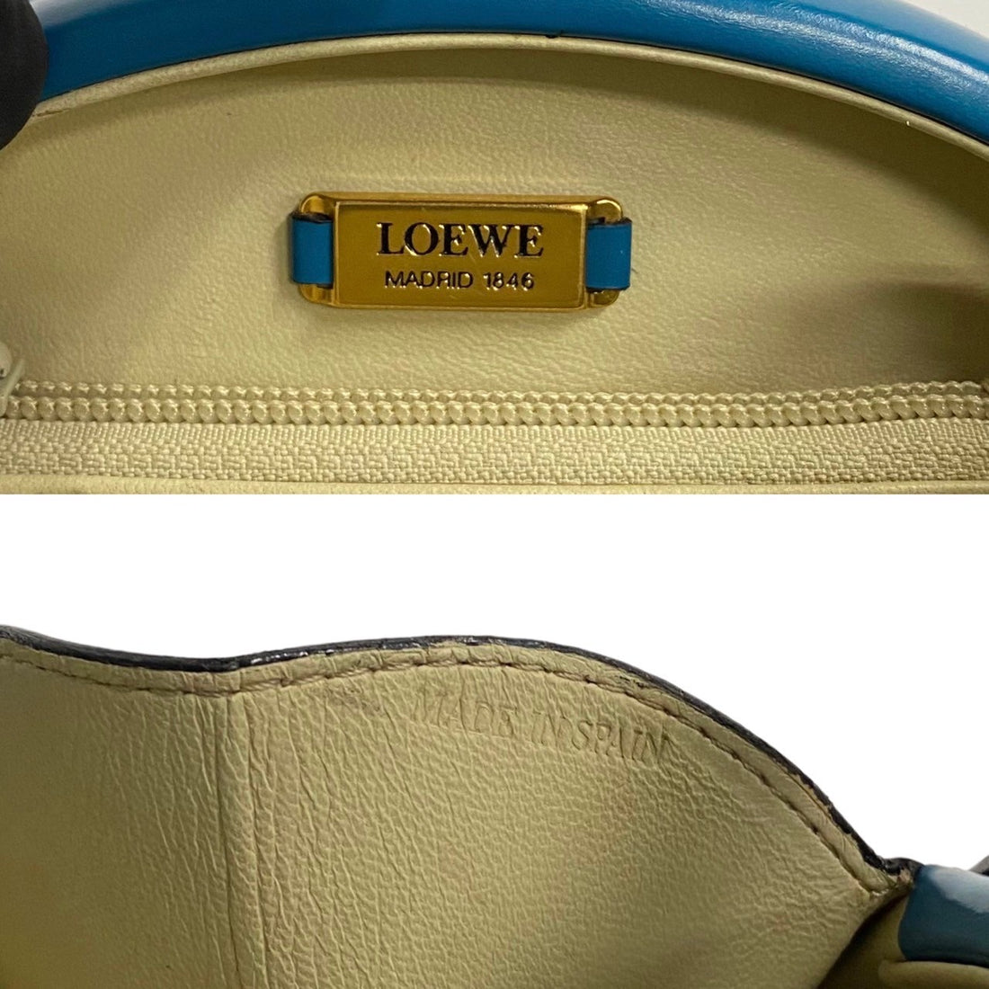 Loewe Leather Vanity Top Handle Bag  Leather Handbag in Very Good Condition