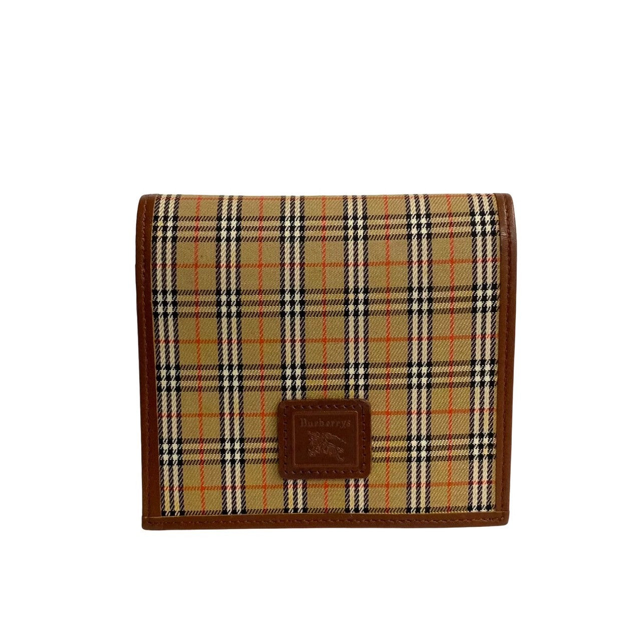 Burberry Nova Check Bifold Wallet  Canvas Short Wallet in Good condition