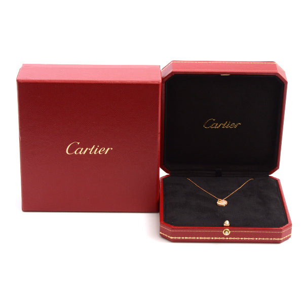 Cartier 750PG Diamond Heart Motif Necklace in Great Condition