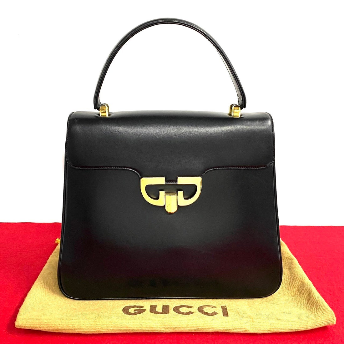 Gucci Leather Top Handle Bag  Leather Handbag in Great Condition