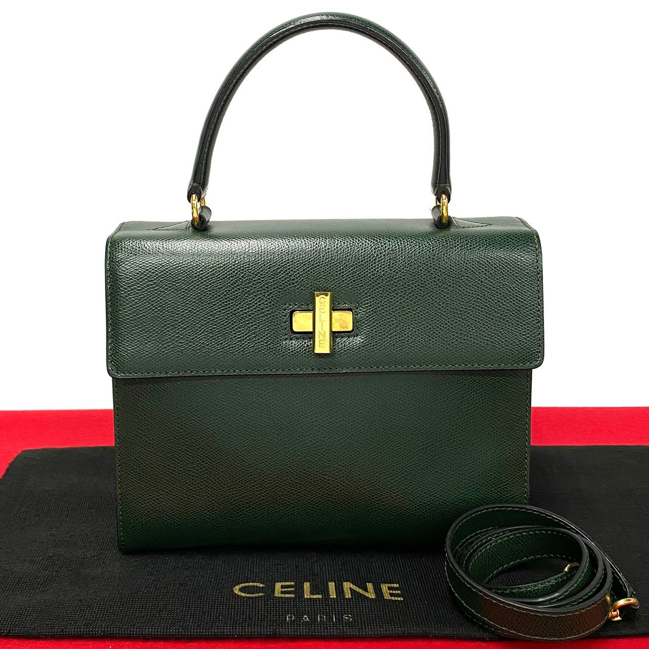 Celine Leather Handbag Leather Crossbody Bag in Excellent condition