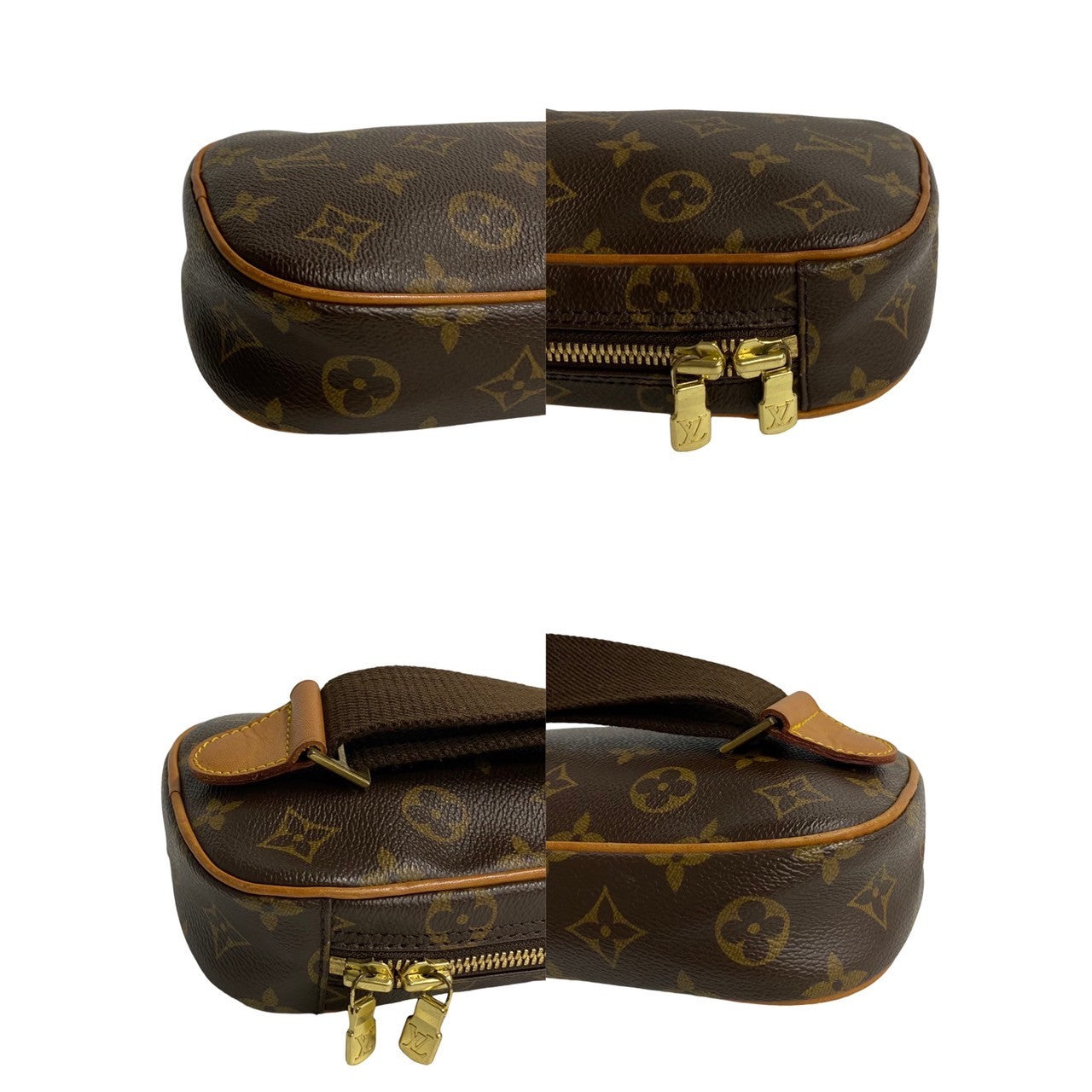 Louis Vuitton Pochette Gange Canvas M51870 in Very Good Condition