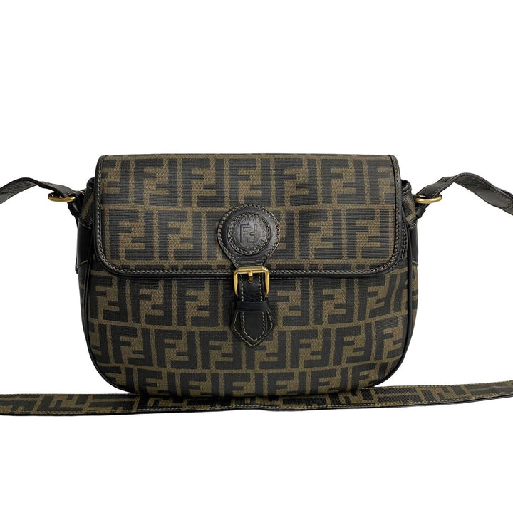 Fendi Zucca Canvas Crossbody Bag  Canvas Crossbody Bag in Very Good Condition