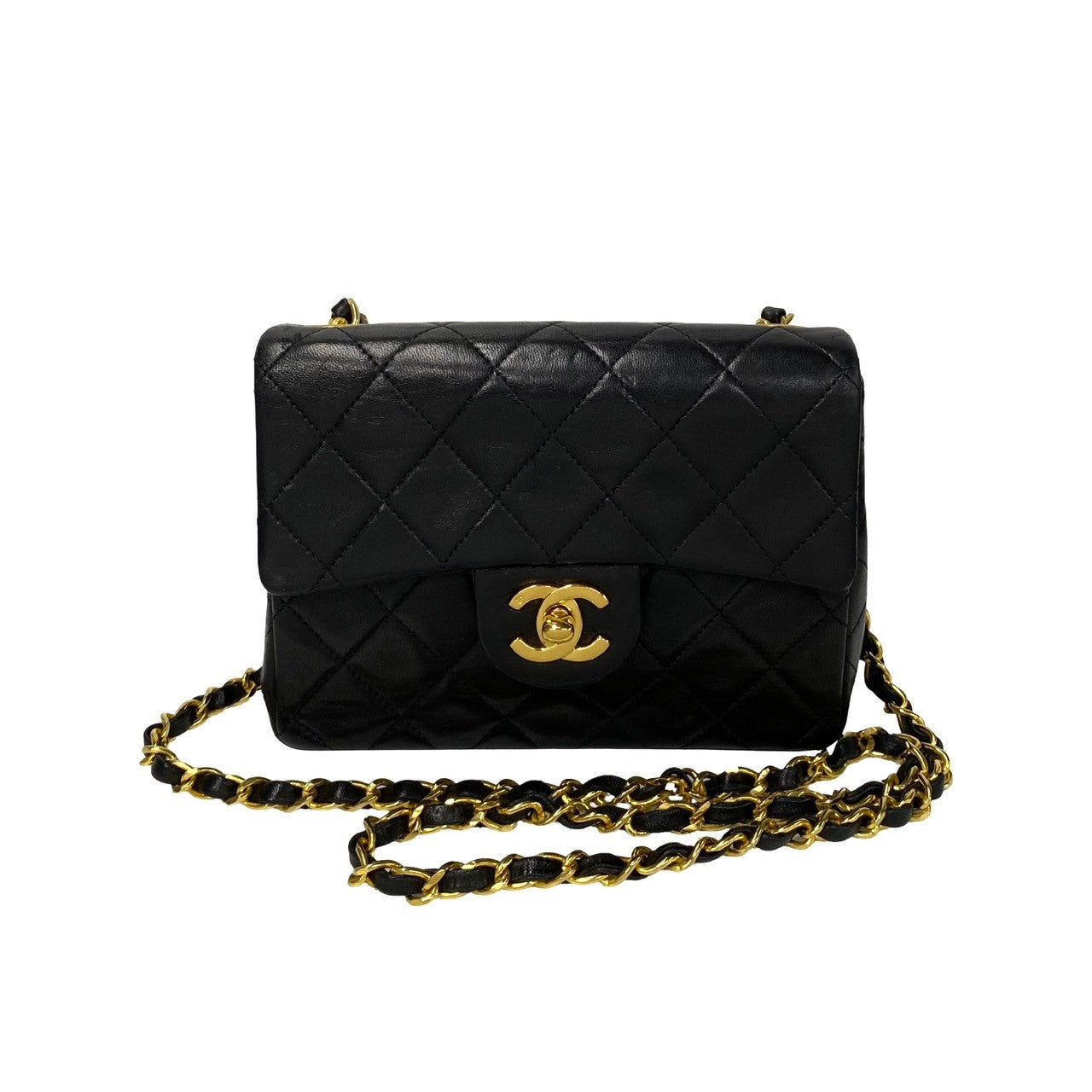 Chanel Mini Classic Single Flap Bag  Leather Crossbody Bag in Very Good Condition