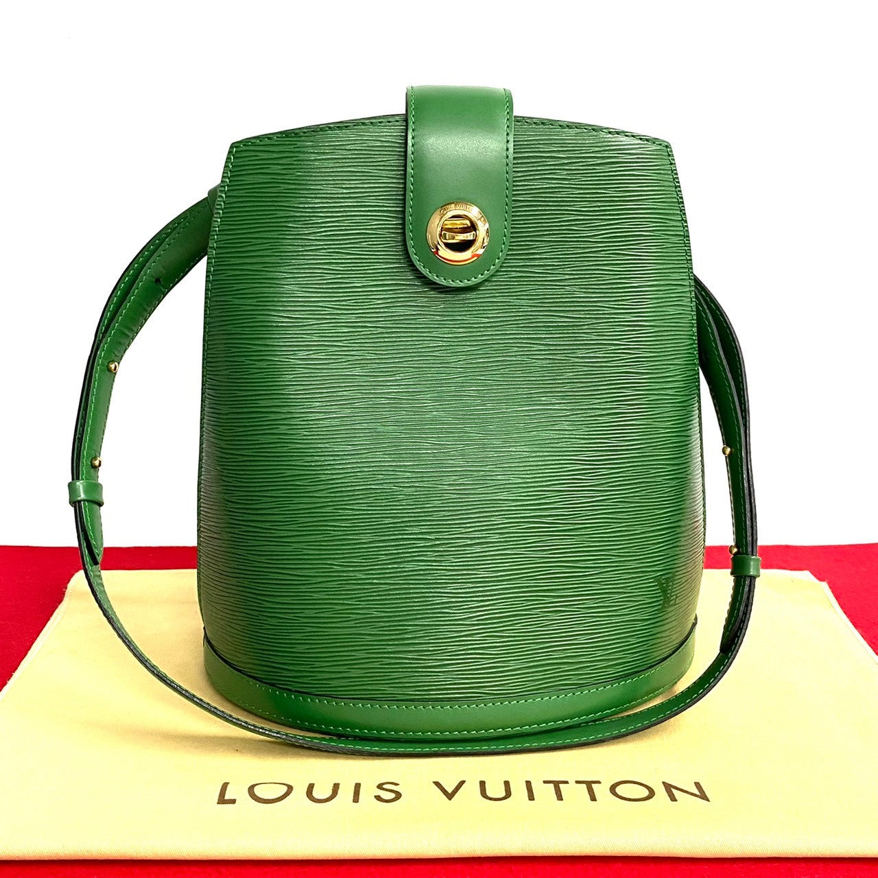 Louis Vuitton Cluny Leather Shoulder Bag M52254 in Excellent condition