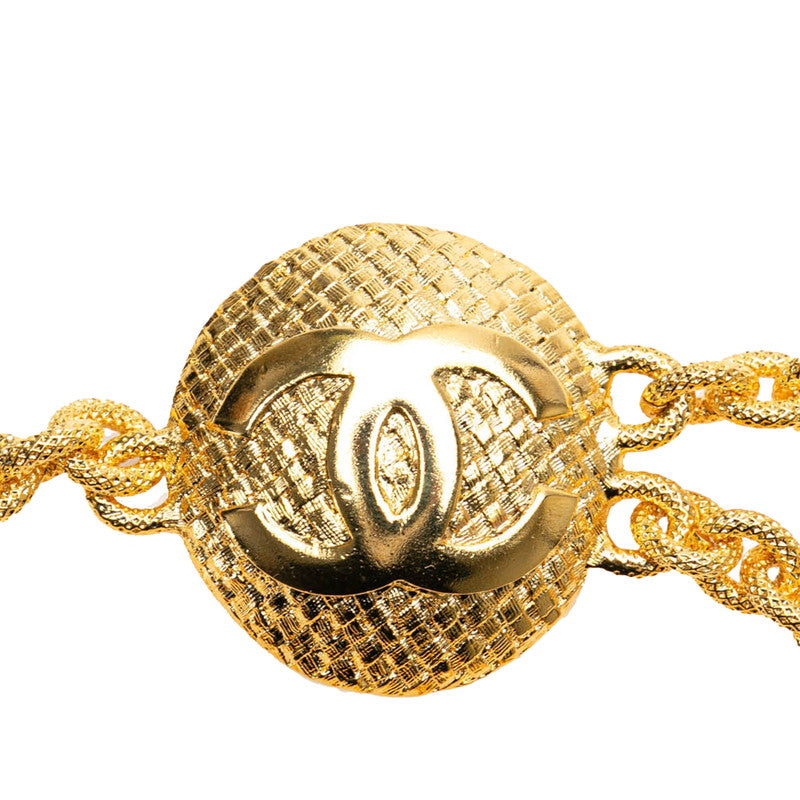 Chanel Vintage Coco Mark Chain Belt Gold