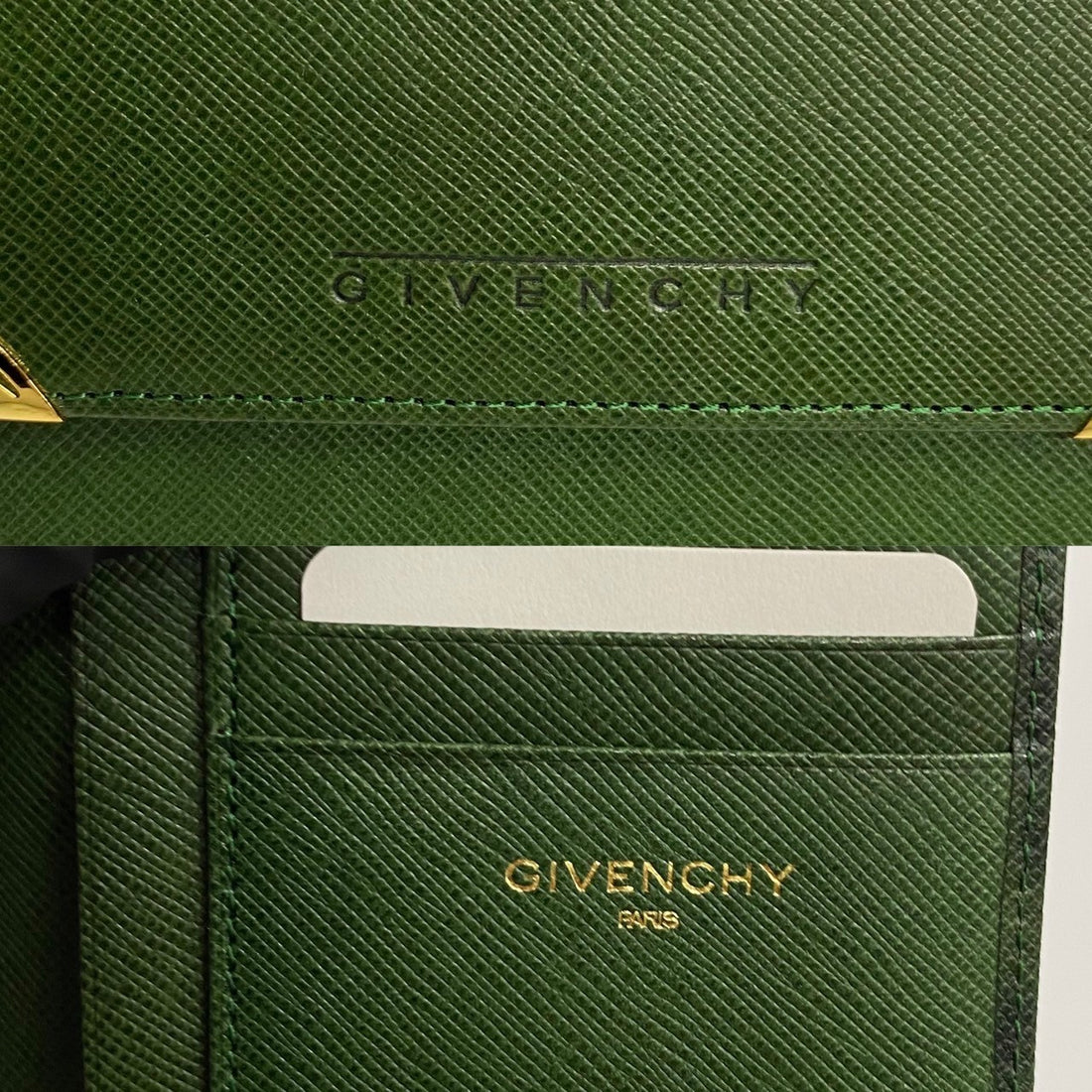 Givenchy Leather Clasp Bifold Wallet Leather Short Wallet in Great Condition