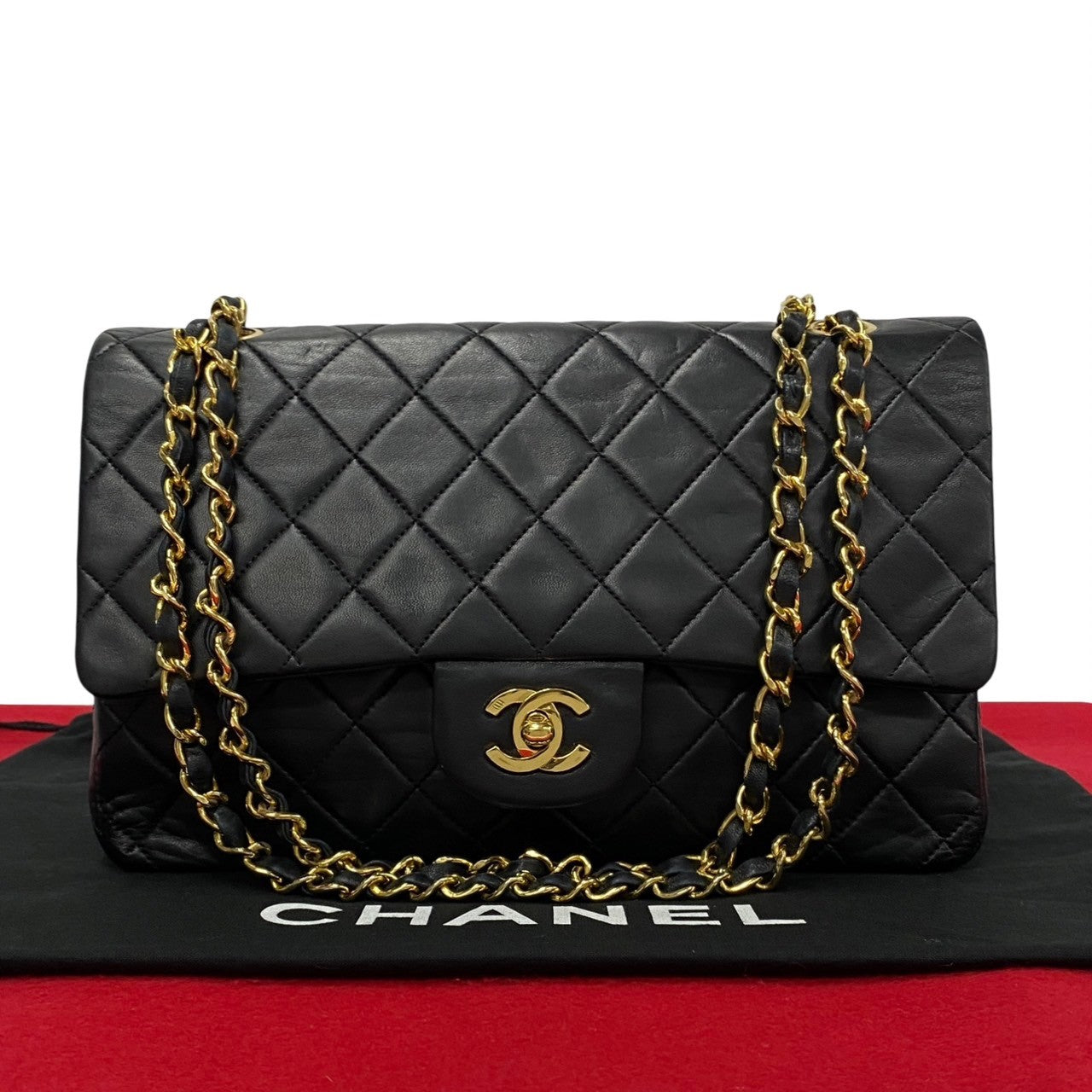 Chanel Medium Classic Double Flap Bag  Leather Crossbody Bag in Good condition