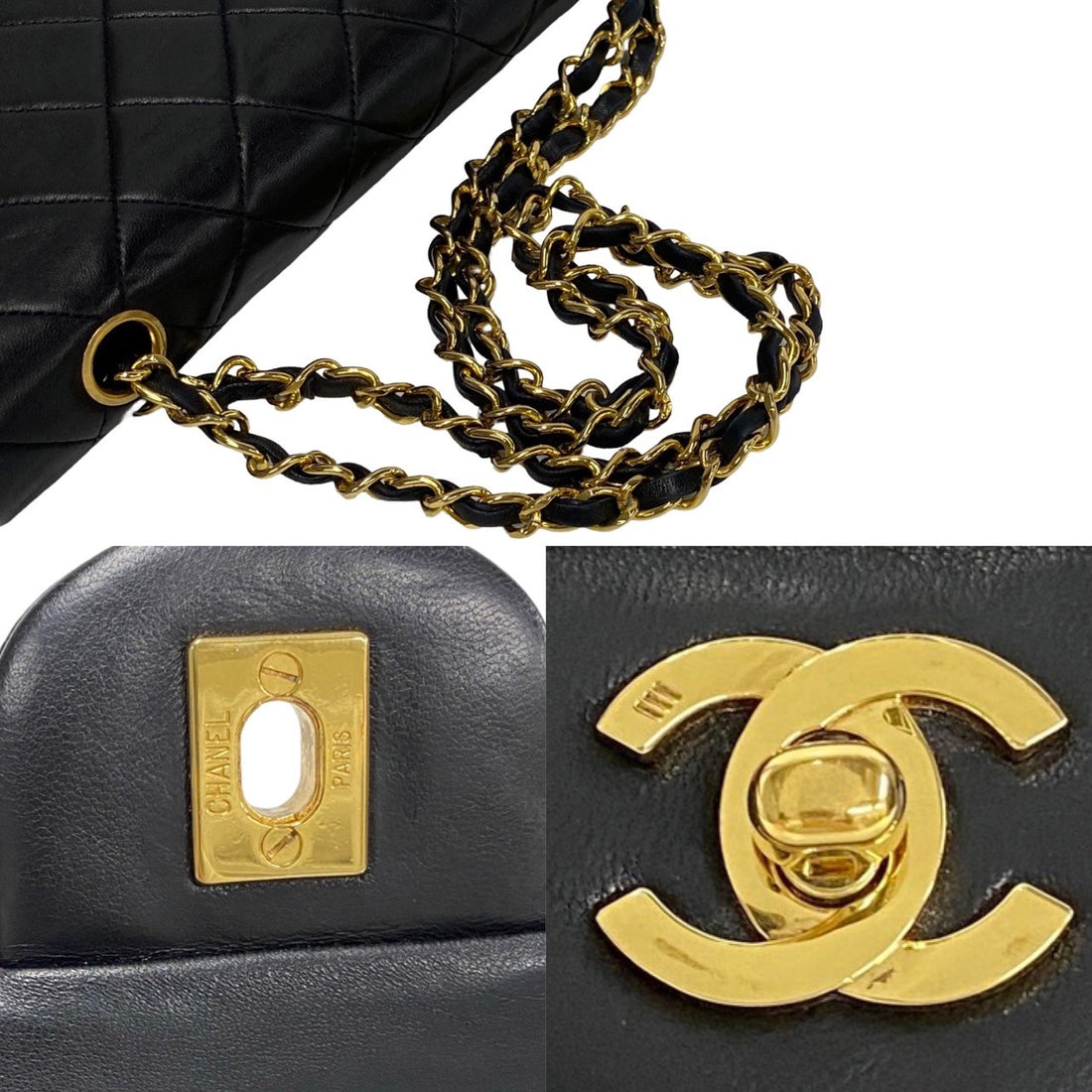 Chanel Medium Classic Double Flap Bag  Leather Crossbody Bag