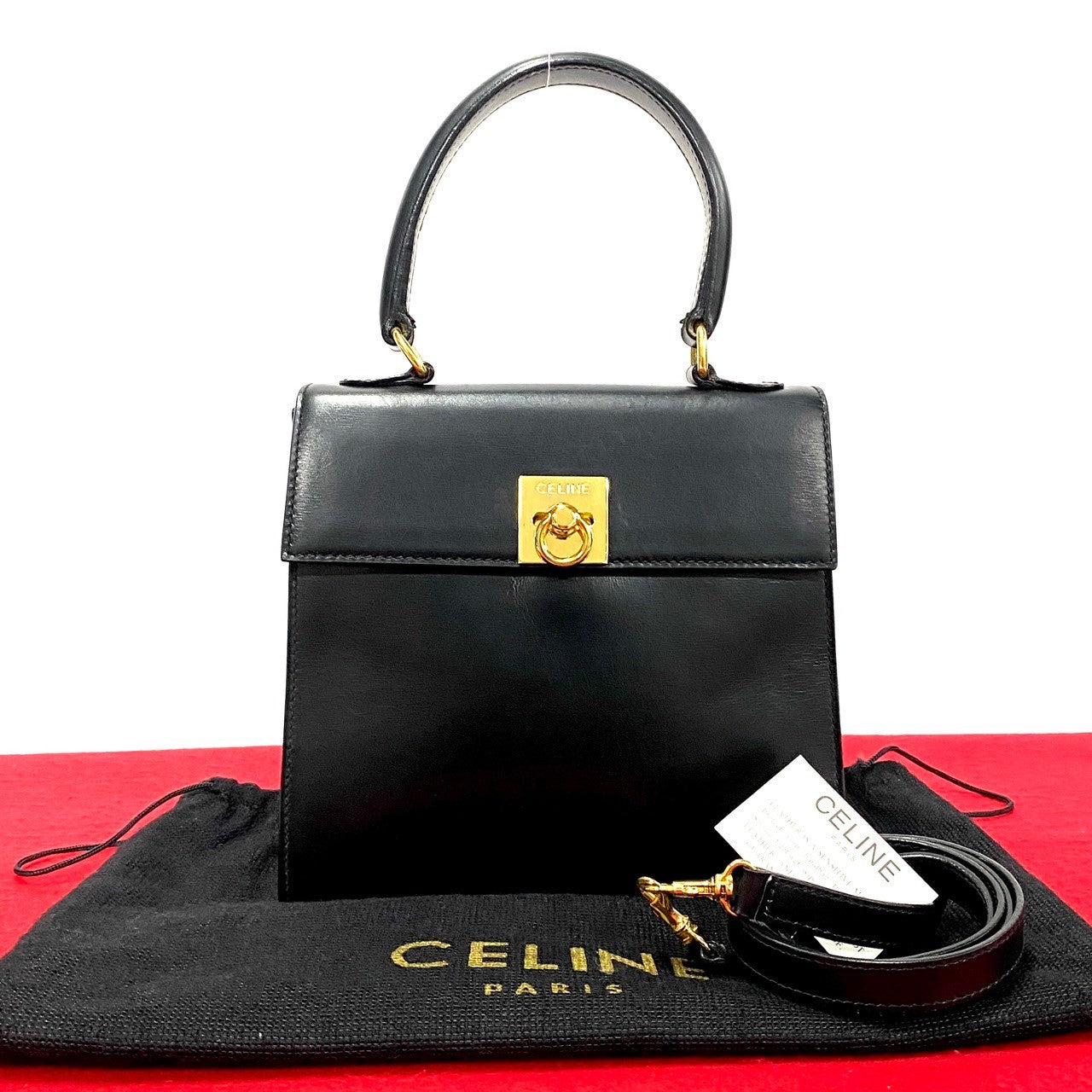 Celine Leather Handbag Leather Handbag in Very Good Condition