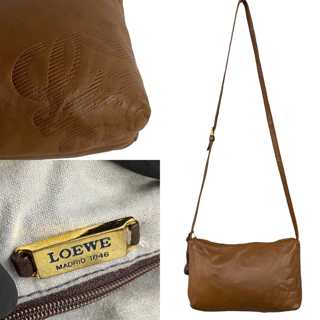 Loewe Anagram Mini Shoulder Bag Leather Shoulder Bag 11385