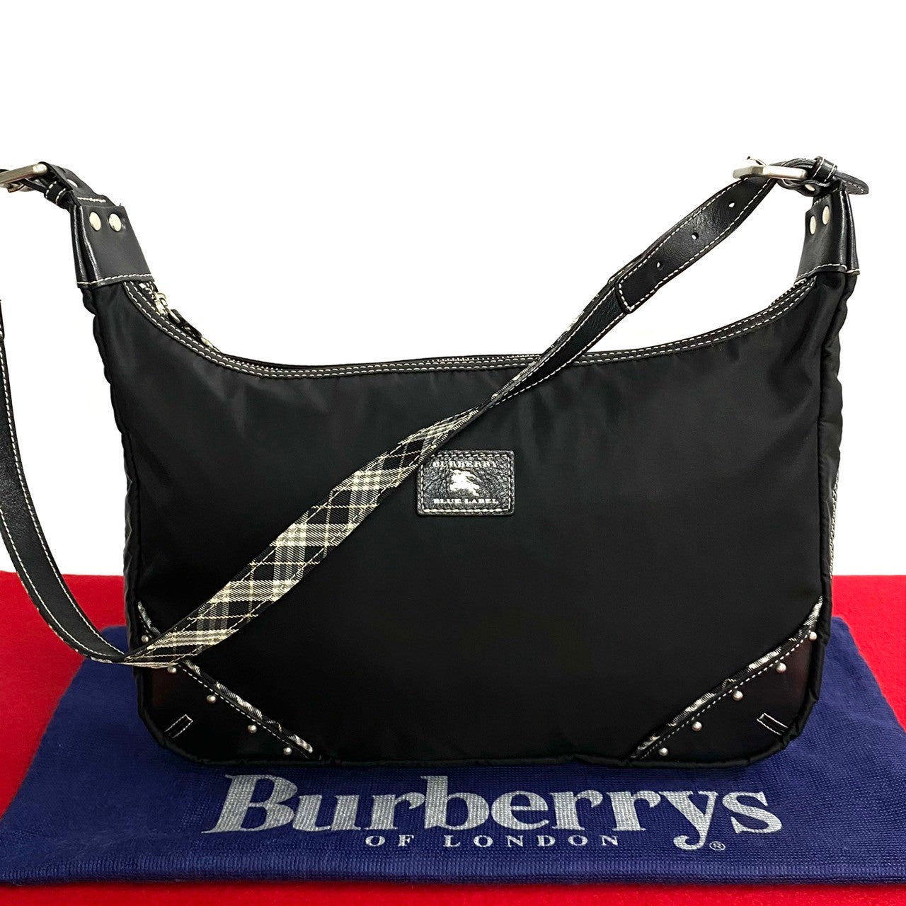 Burberry Nylon Crossbody Bag Leather Crossbody Bag in Good condition