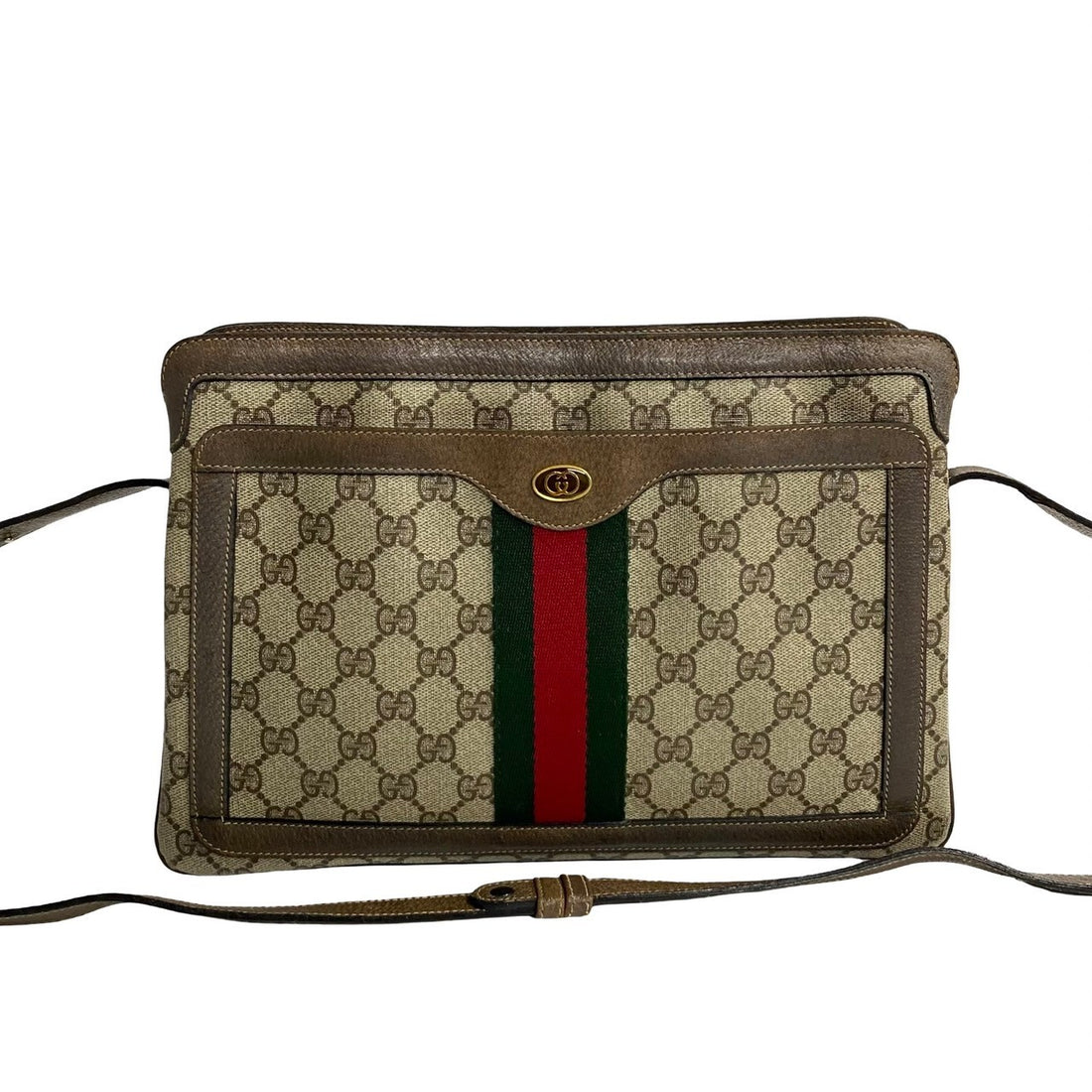 Gucci Old Sherry Line Ophidia Gg Leather Shoulder Bag Canvas Shoulder Bag 904.02.013 in Very Good Condition