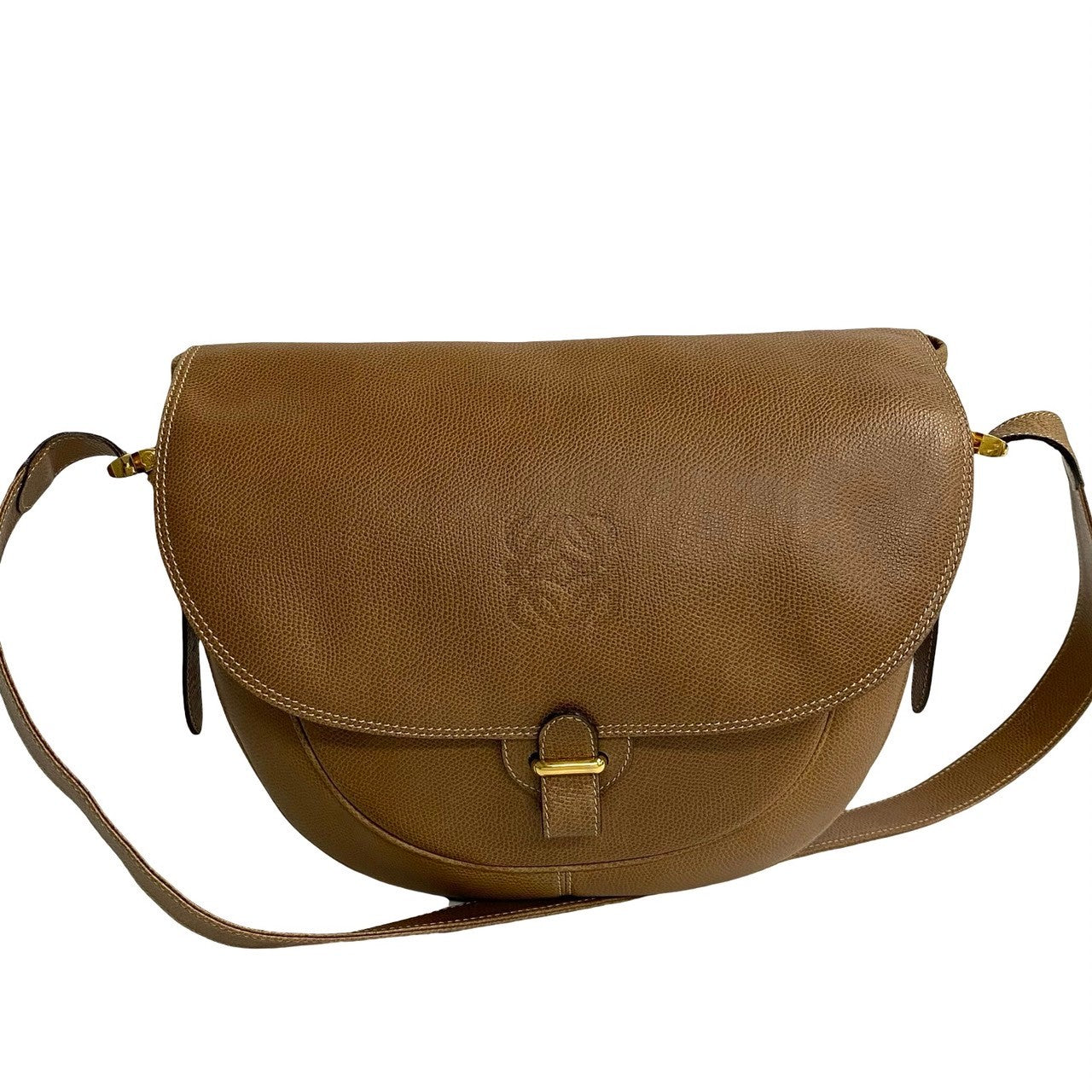 Loewe Anagram Logo Hardware Leather Shoulder Bag Leather Shoulder Bag 无法识别 in Good condition