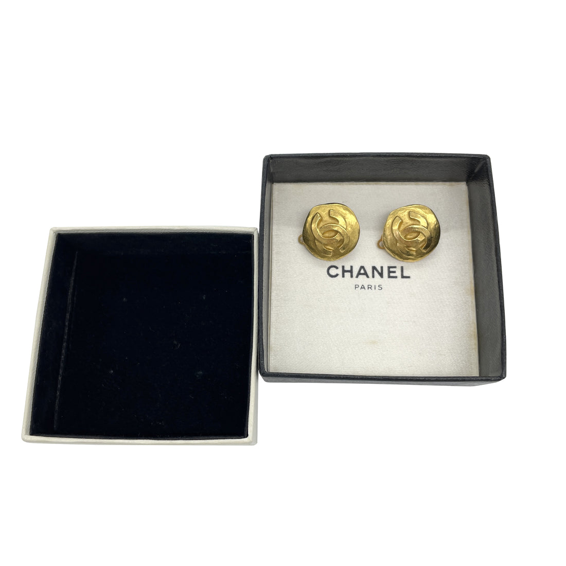 Chanel CC Clip On Earrings Metal Earrings in Great Condition