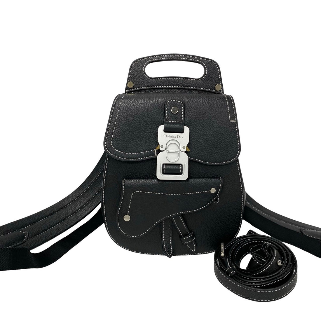 Dior Leather Gallop Backpack  Leather Crossbody Bag in Excellent Condition