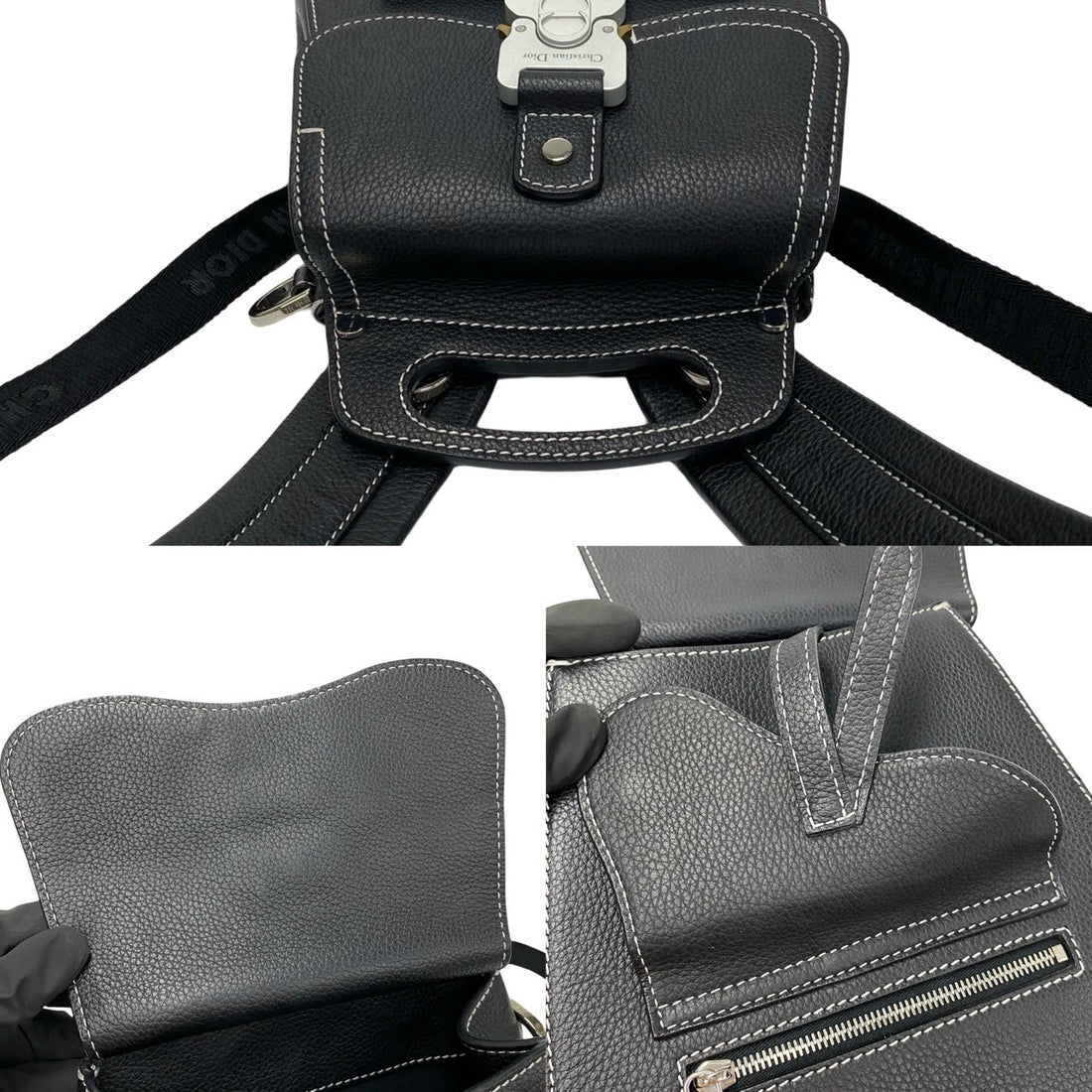 Dior Leather Gallop Backpack  Leather Crossbody Bag in Excellent Condition