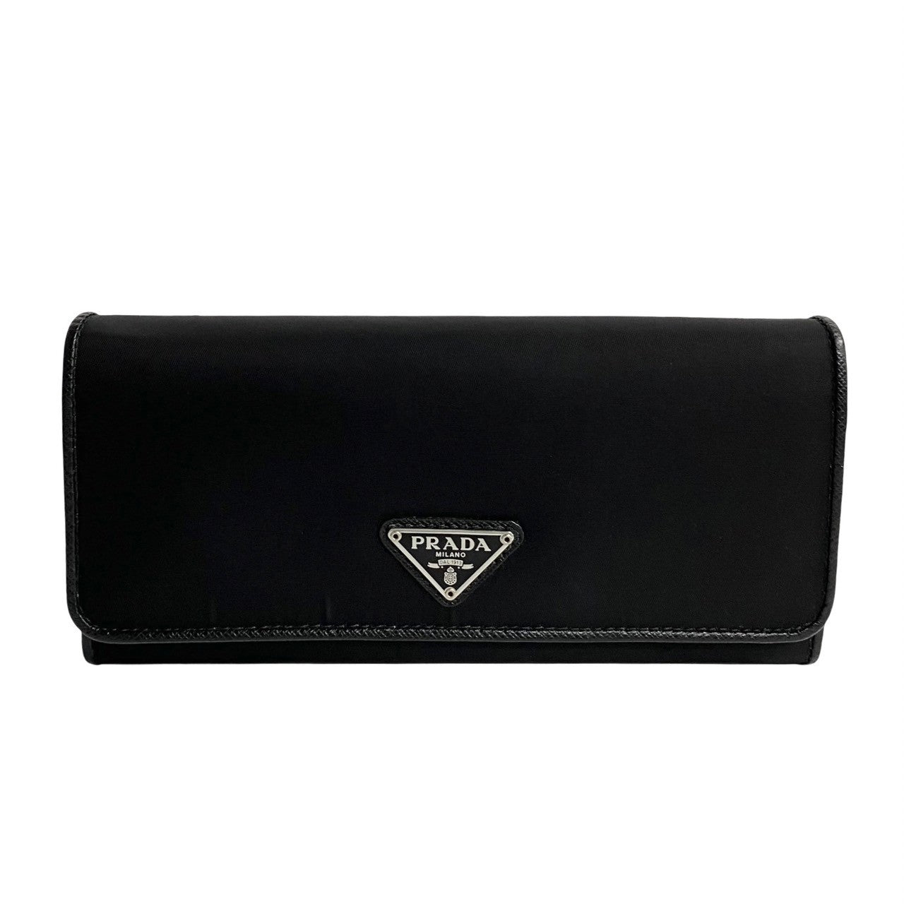 Prada Tessuto Continental Wallet  Canvas Long Wallet