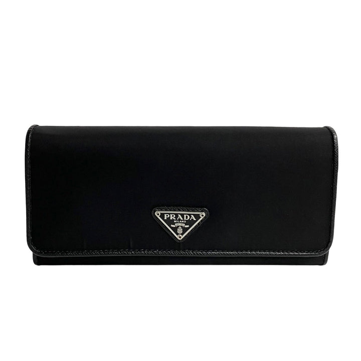 Prada Tessuto Continental Wallet  Canvas Long Wallet