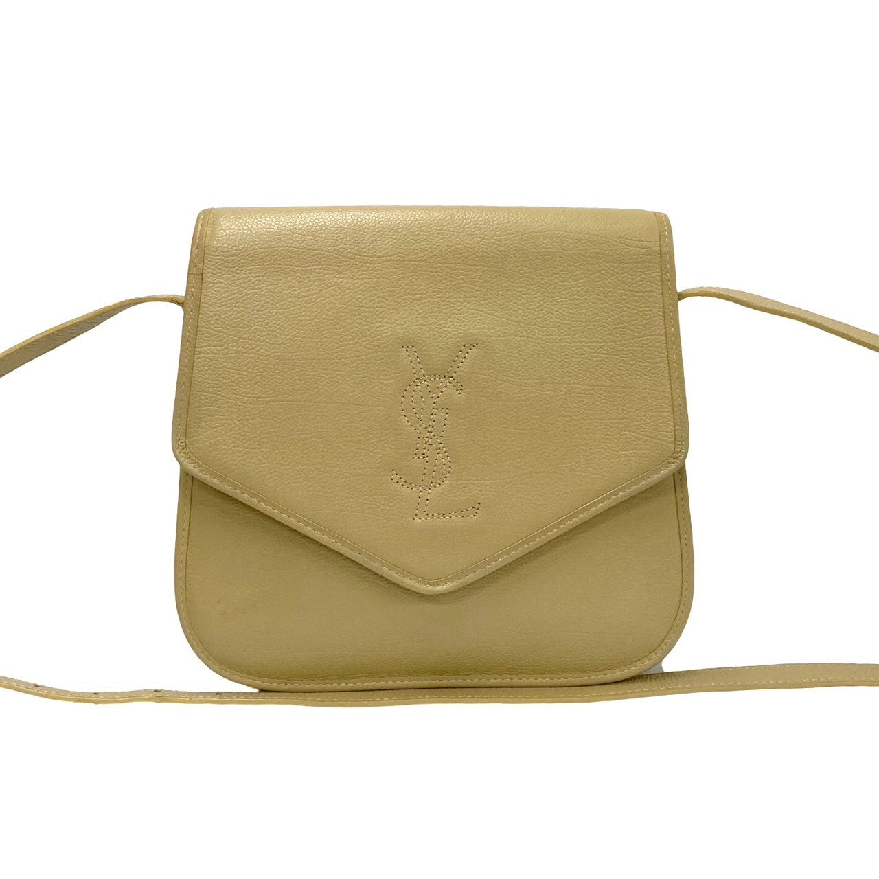 Yves Saint Laurent Vintage YSL Logo Leather Shoulder Bag Leather Shoulder Bag 69130 in Good condition