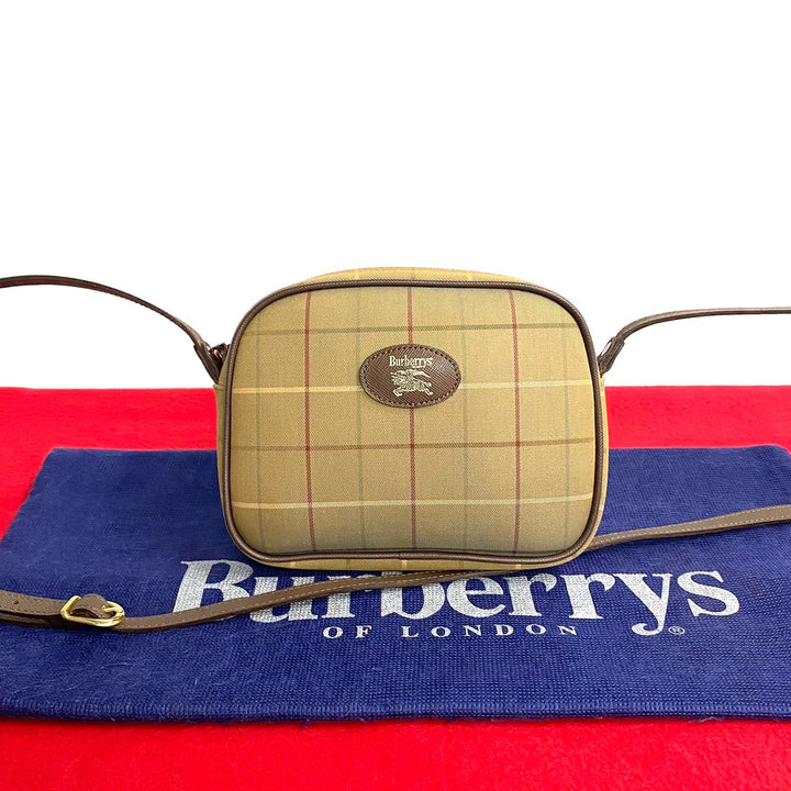 Burberry Nova Check Mini Shoulder Bag Canvas Shoulder Bag 83525 in Very Good Condition