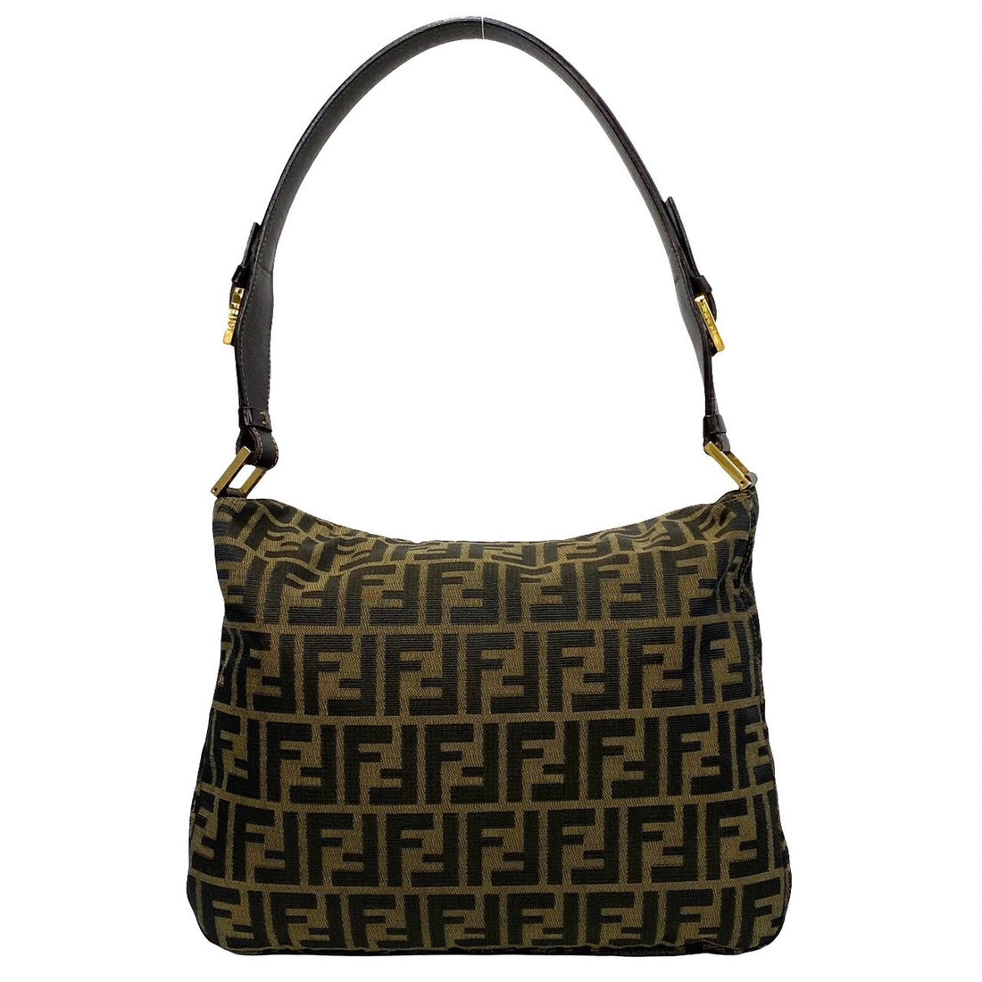 Fendi Zucca Pattern Shoulder Bag Canvas Shoulder Bag 07300