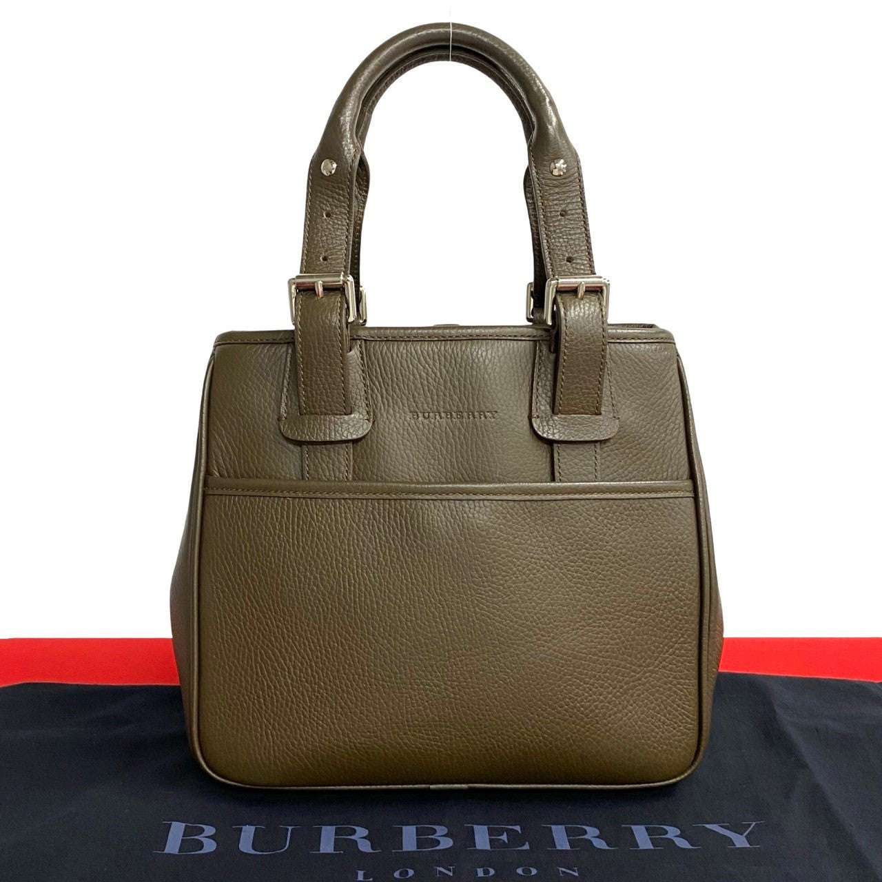 Burberry Leather Mini Tote Bag Leather Tote Bag 46120 in Good condition